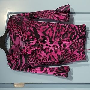 I.N.C Small blouse pink and black